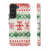 Icelandic Watercolor inspired by Christmas Sweaters - Impact Resistant Phone Case Samsung Galaxy S22 Glossy